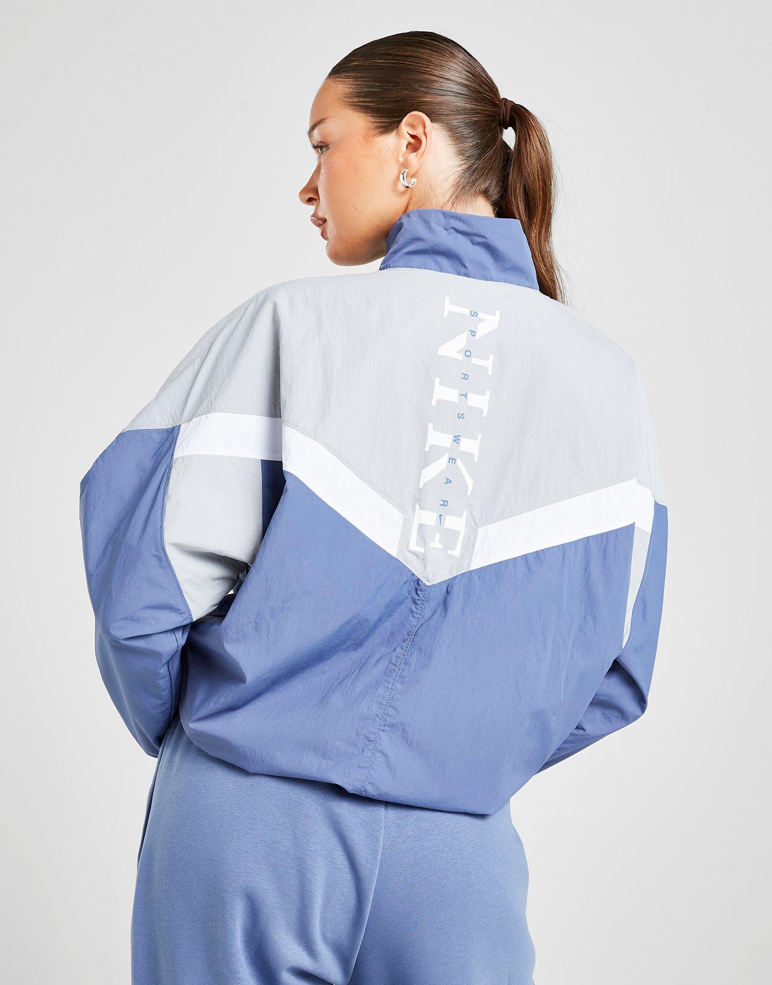 Grey Nike Graphic Swoosh Woven Jacket - JD Sports Singapore