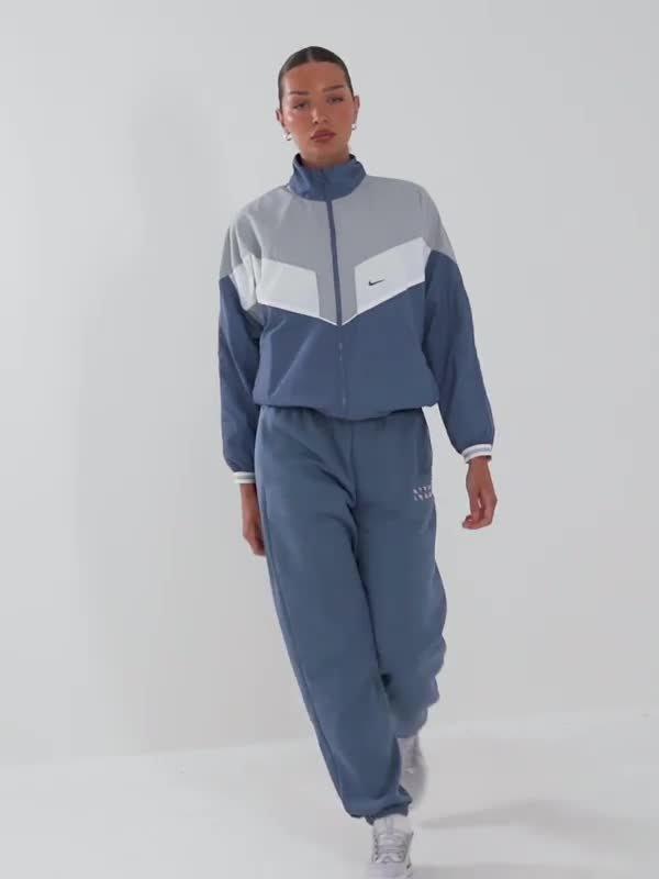 Grey Nike Graphic Swoosh Woven Jacket - JD Sports Singapore