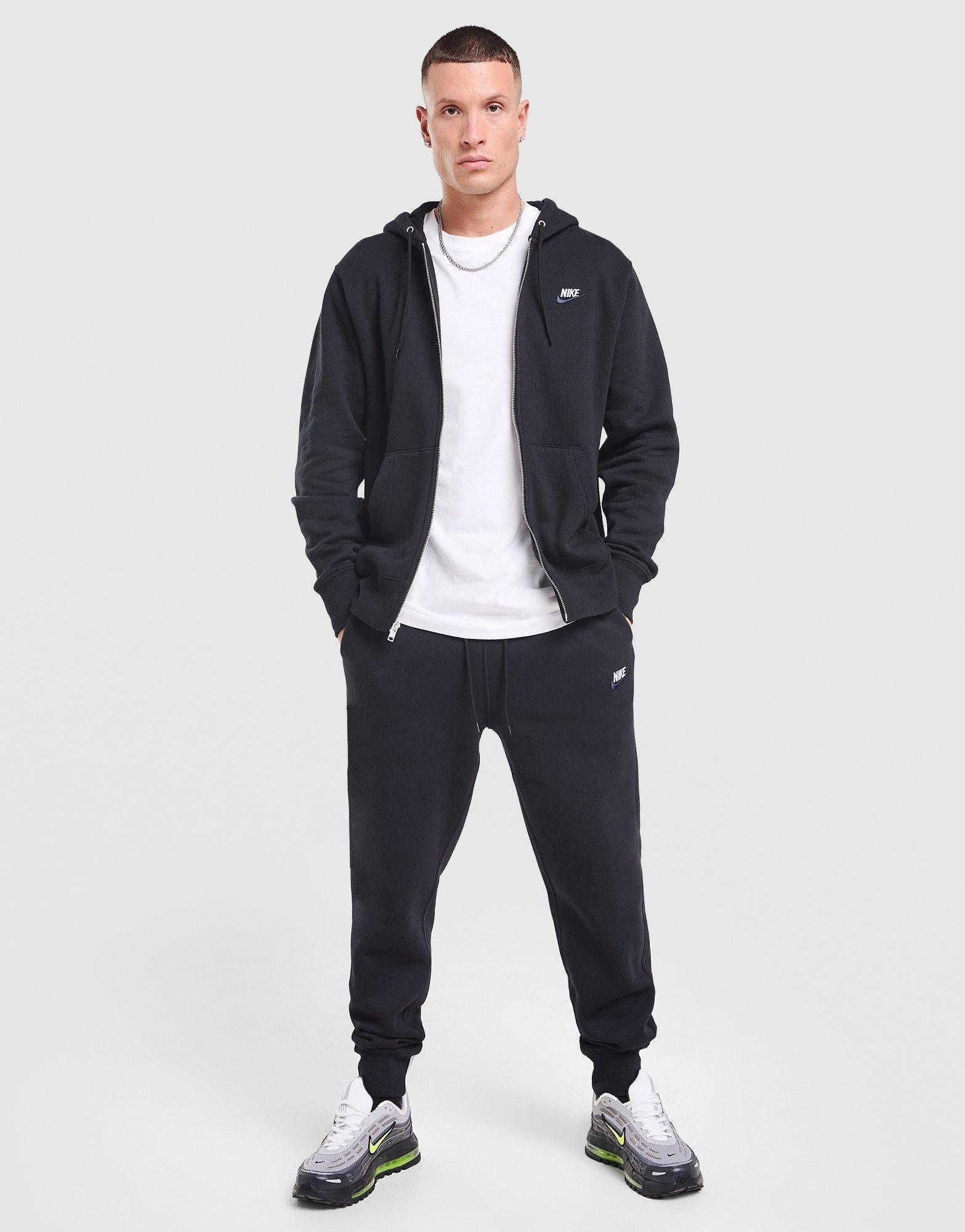 Black Nike Foundation Full Zip Hoodie - JD Sports Singapore Black Nike Foundation Full Zip Hoodie - JD Sports Singapore