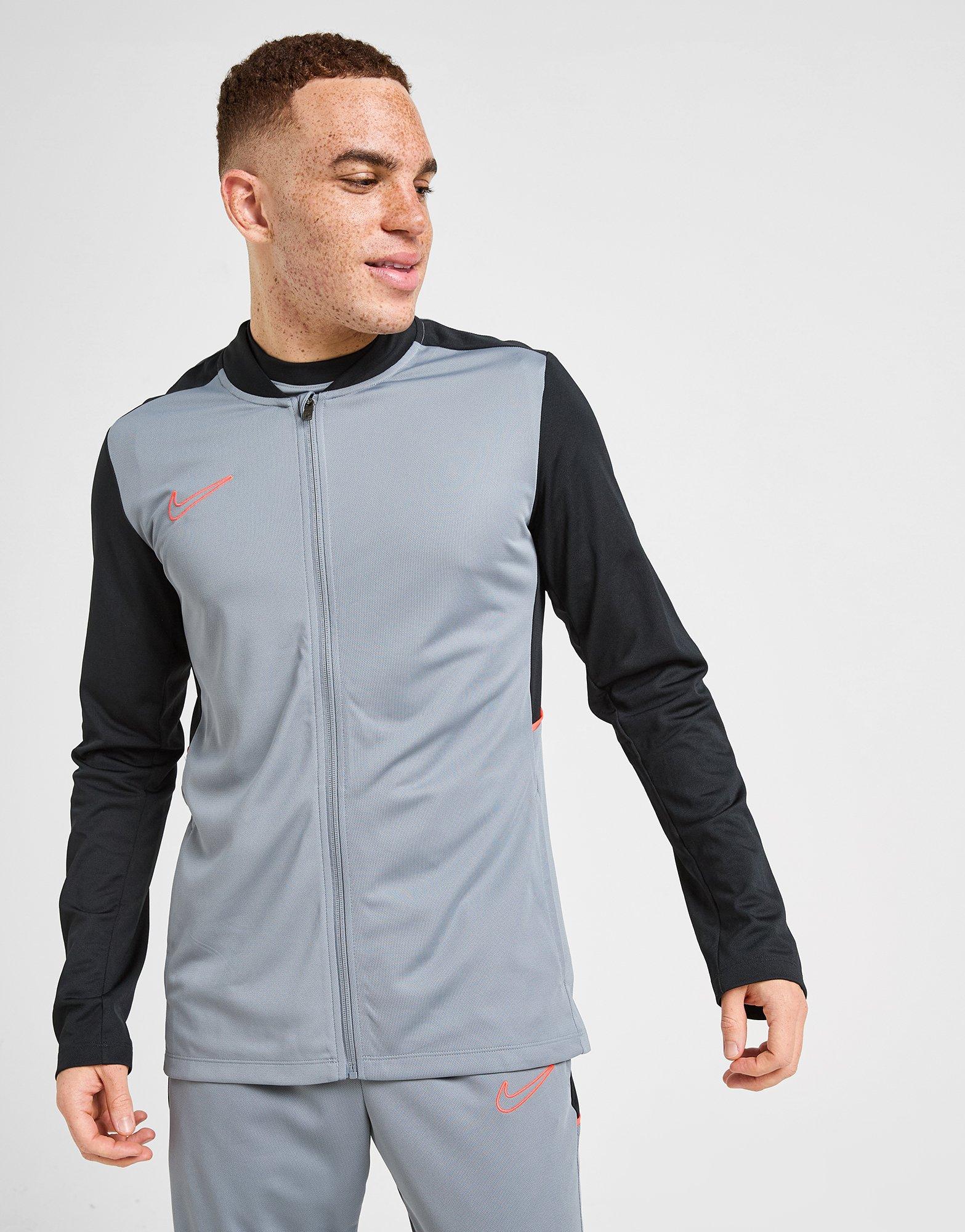 grey nike academy tracksuit