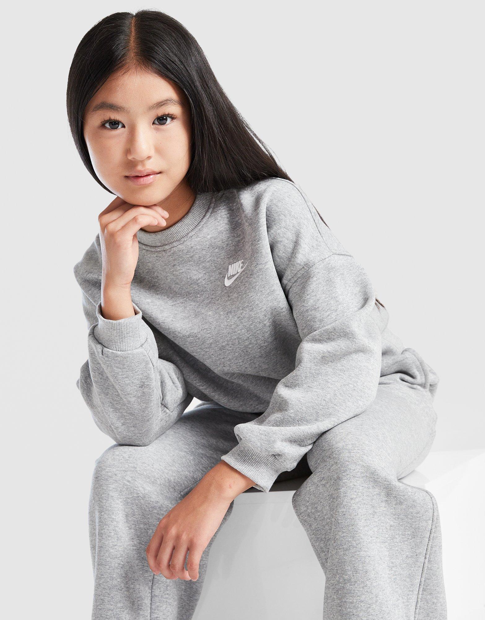 Girls' Club Fleece Crop Crew Sweatshirt Junior