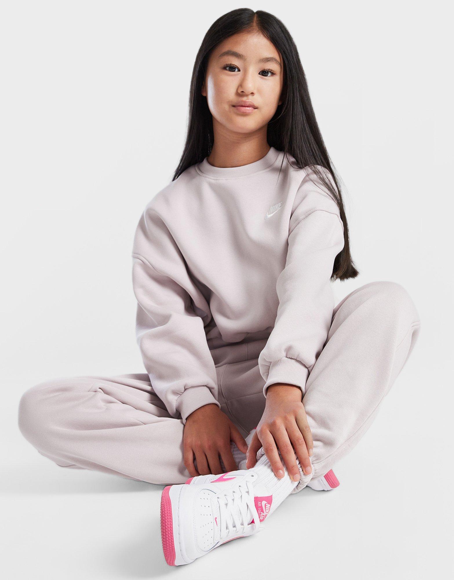 Club Fleece Crop Crew Sweatshirt Junior's