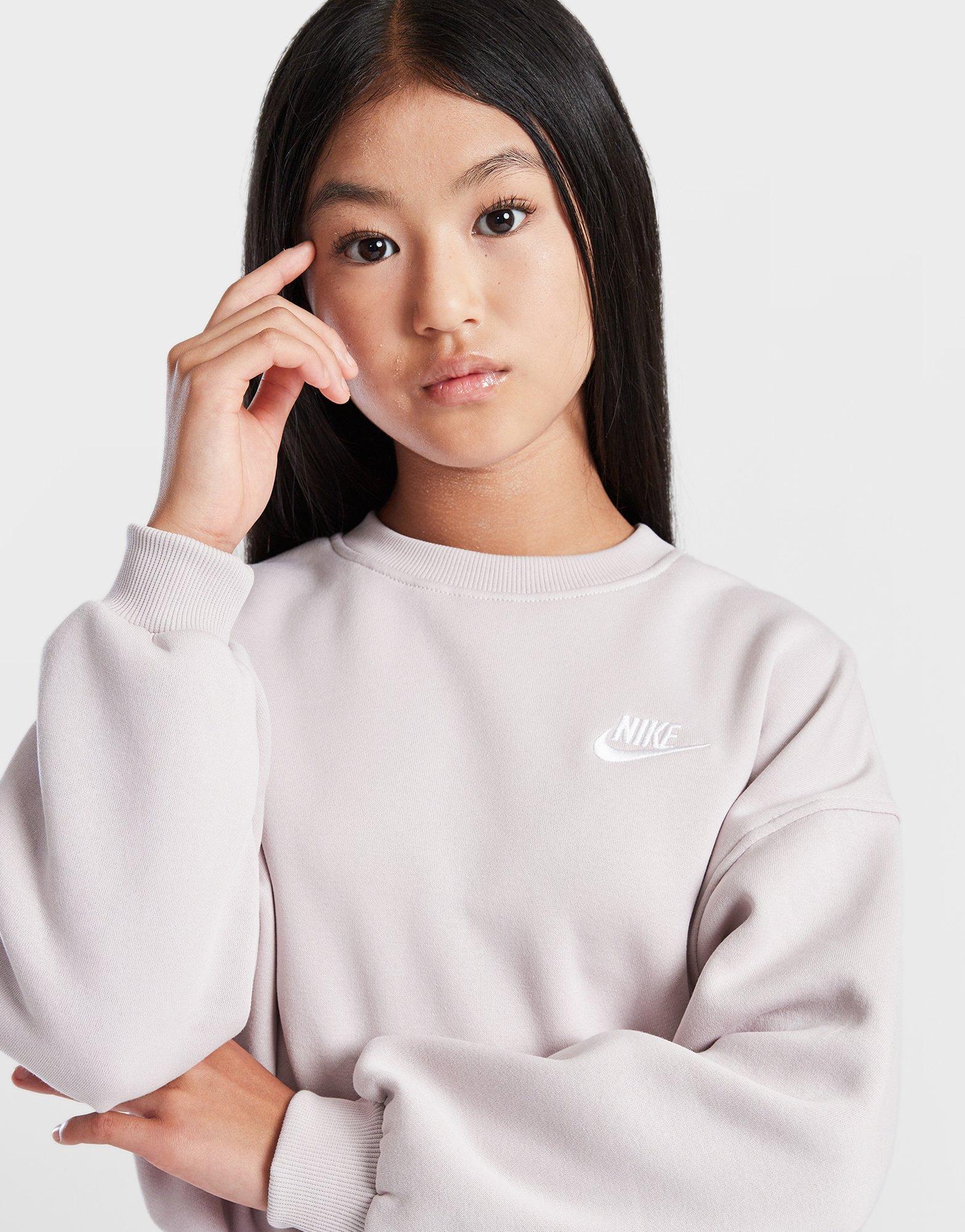 nike fleece cropped crew