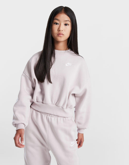 Club Fleece Crop Crew Sweatshirt Junior's