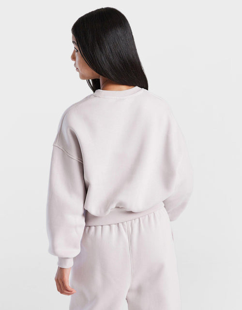 Club Fleece Crop Crew Sweatshirt Junior's