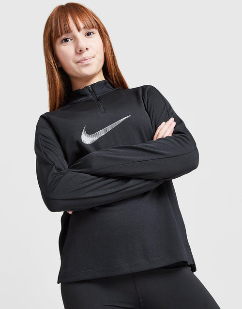 Girls' Swoosh 1/2 Zip Top Junior