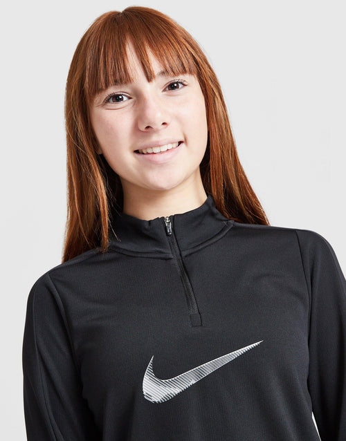 Girls' Swoosh 1/2 Zip Top Junior