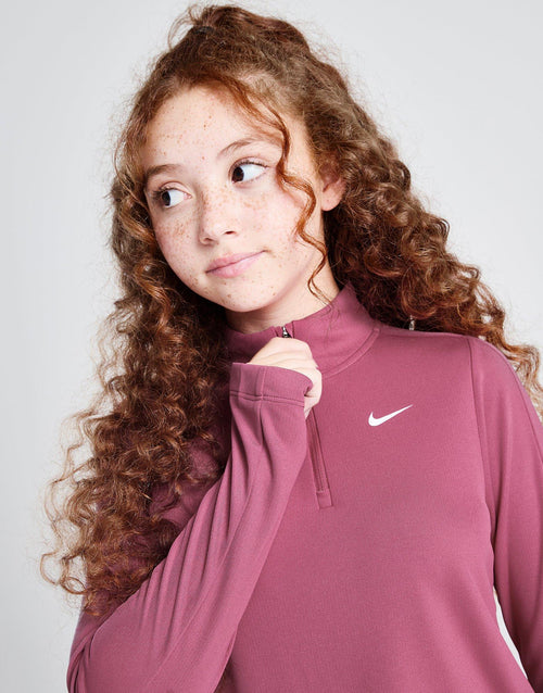 Girls' Dri-FIT Long Sleeve 1/2 Zip Top Junior
