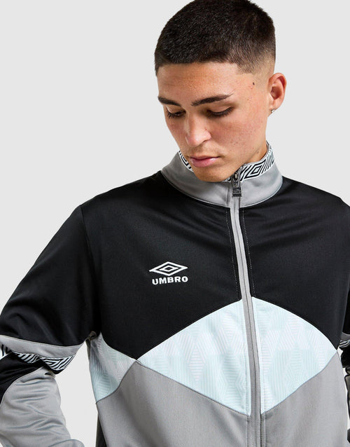 Diamond Colour Block Track Top