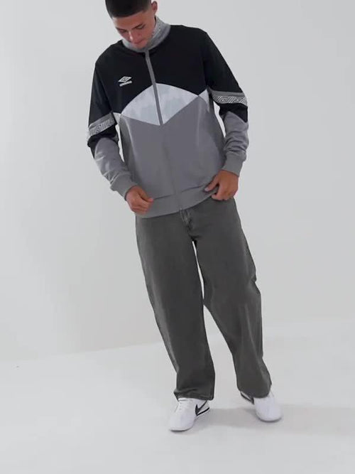 Diamond Colour Block Track Top