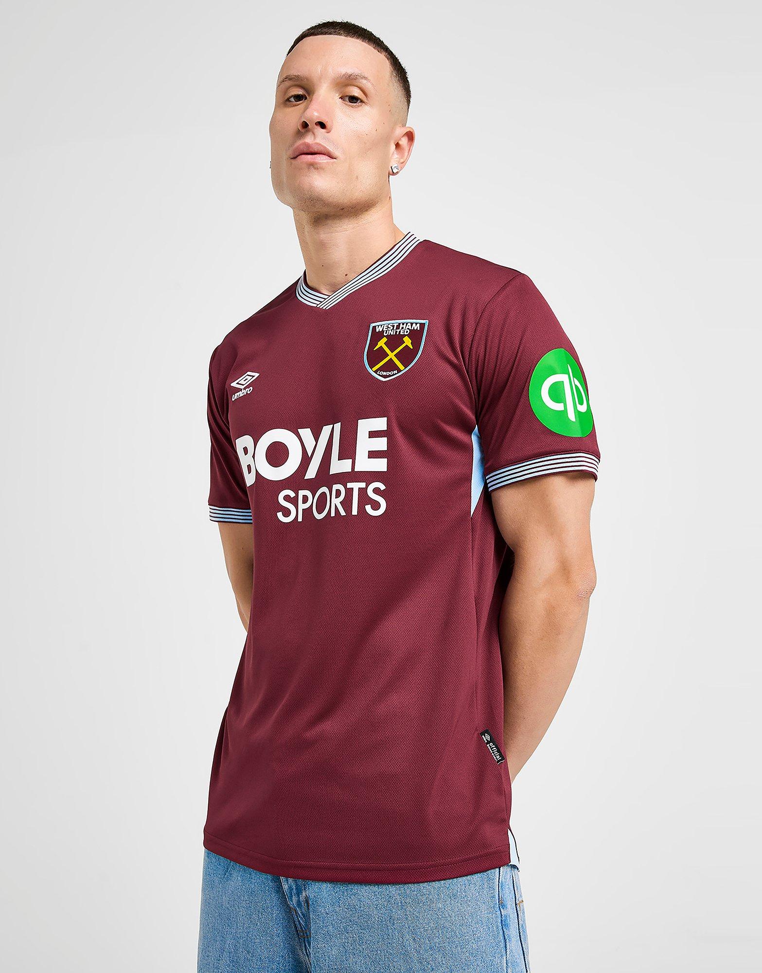Red Umbro West Ham United FC 2025/26 Home Shirt - JD Sports Singapore