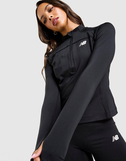 Logo 1/4 Zip Top