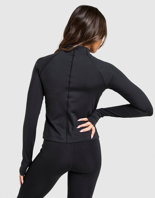 Logo 1/4 Zip Top