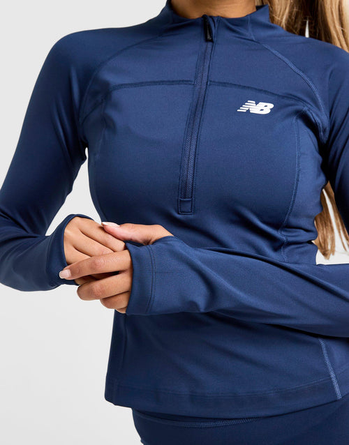 Logo 1/4 Zip Top