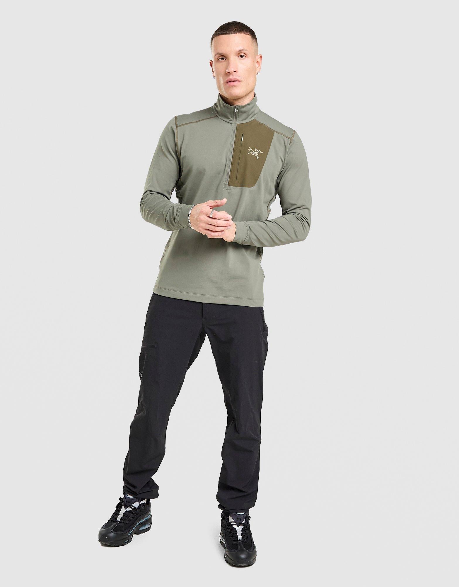 Green Arcteryx Rho LT Zip Neck - JD Sports Singapore