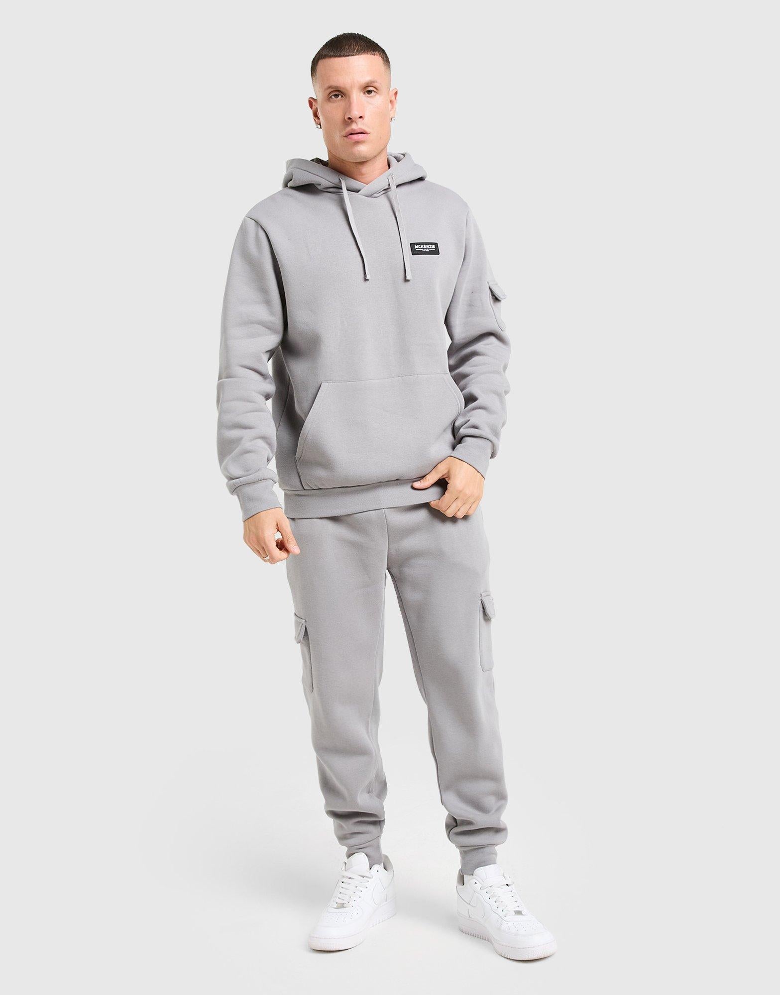 Grey Mckenzie Rocco Cargo Overhead Hoodie - JD Sports Singapore