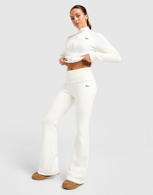 Knit Fold-Over Pants
