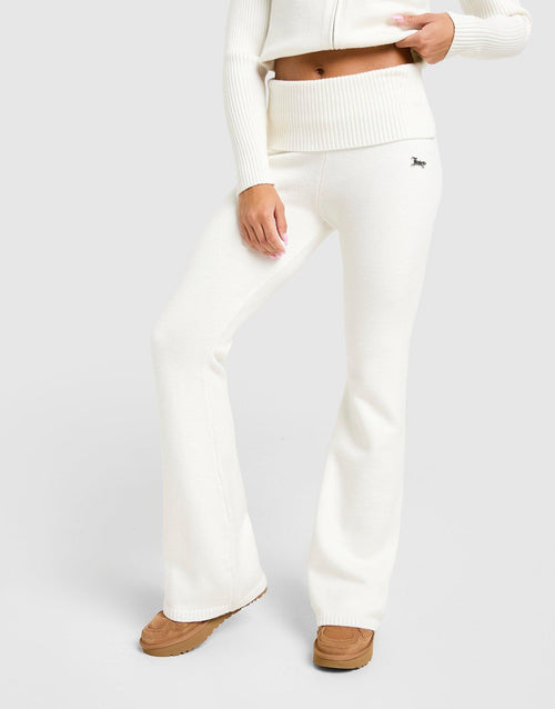 Knit Fold-Over Pants