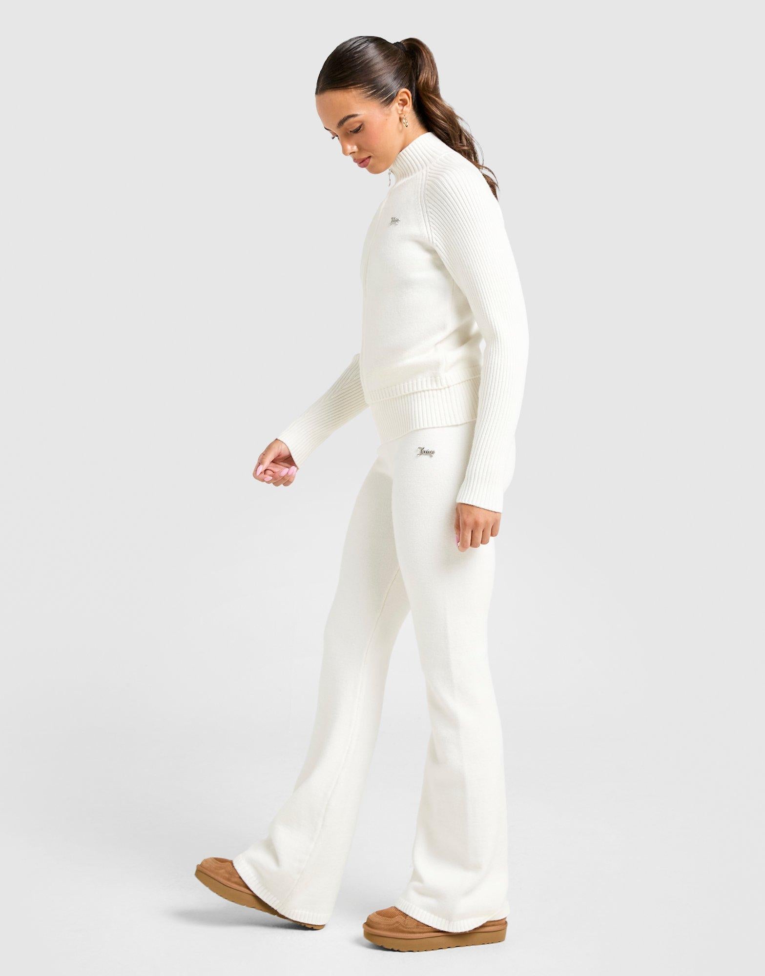 White Juicy Couture Knit Fold-Over Pants - JD Sports Singapore