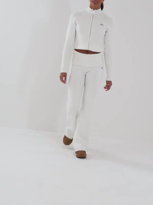Knit Fold-Over Pants