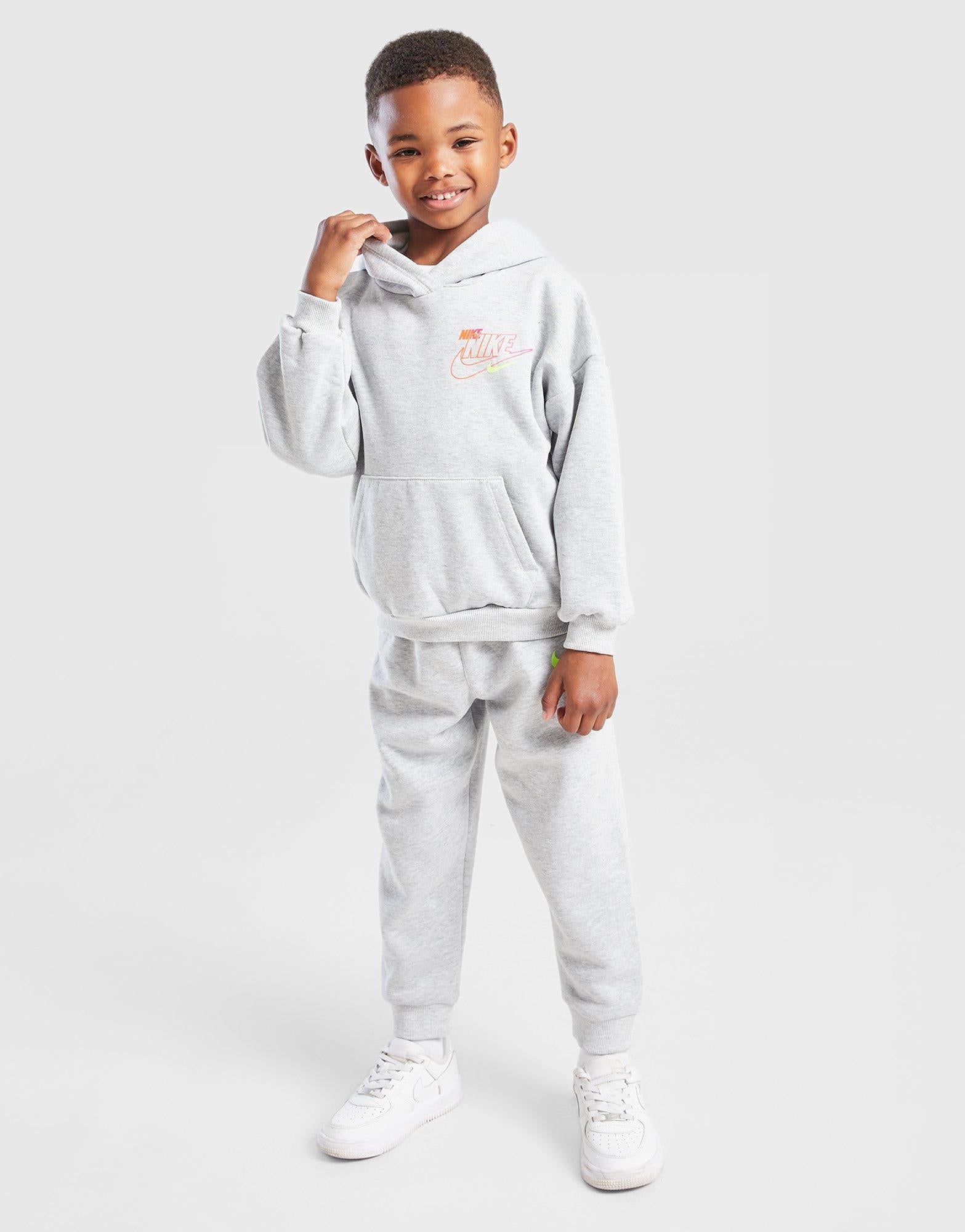 Glow Repeat Swoosh Hooded Tracksuit Children