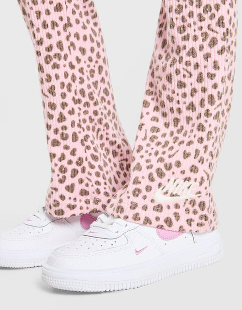 Ribbed Leopard Print Tracksuit Children's