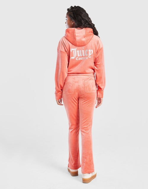 Girls' Crop Full Zip Flare Tracksuit Junior