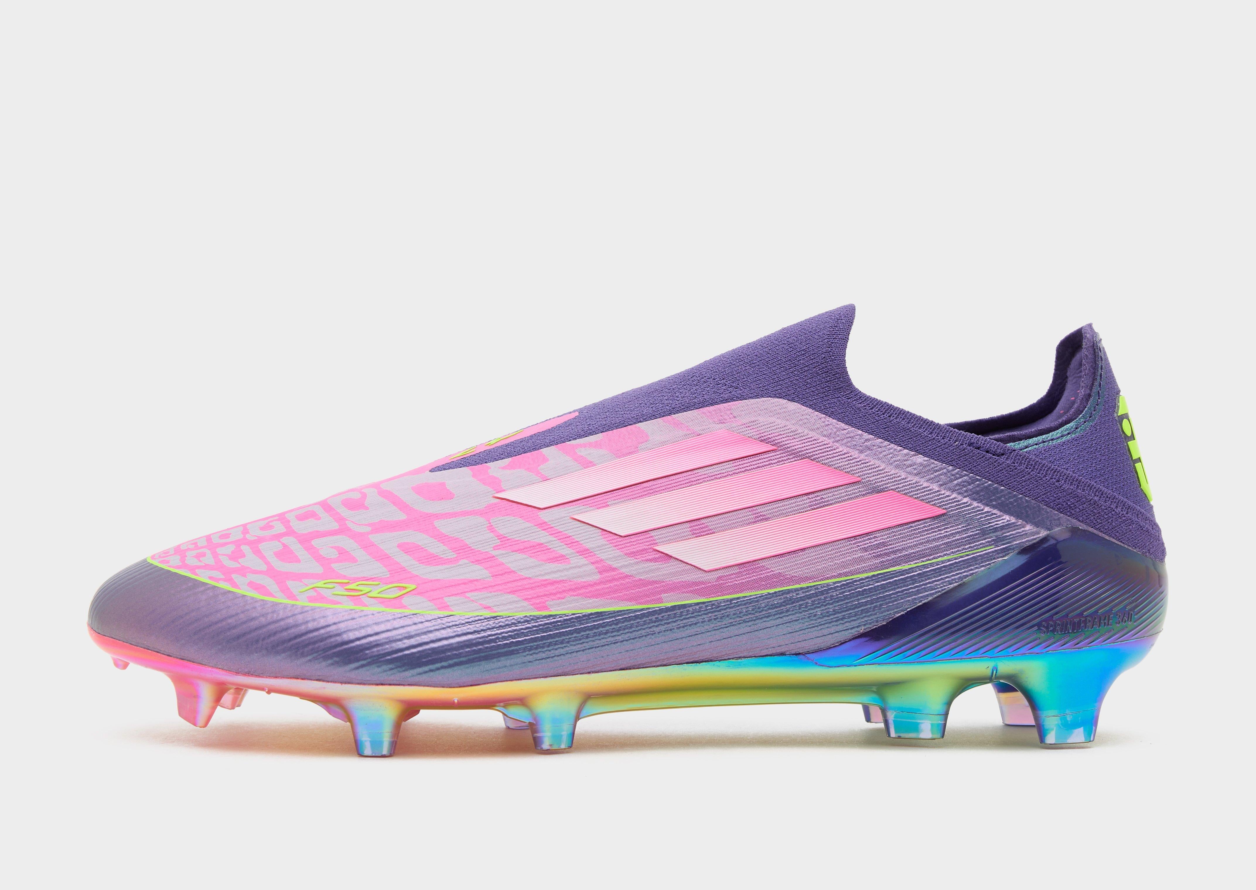 Purple adidas F50 Elite Laceless Lamine Yamal FG - JD Sports Singapore