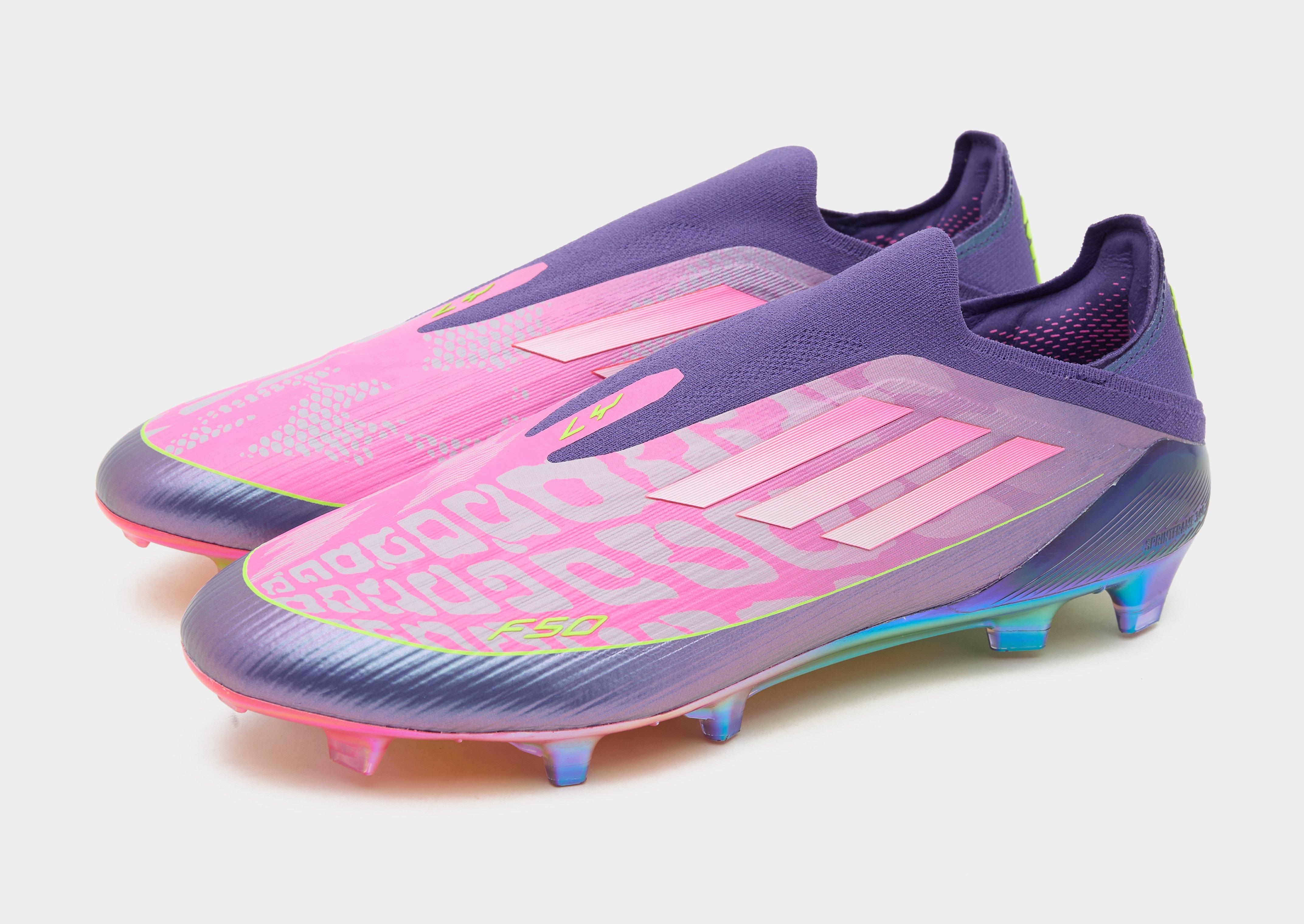 Purple adidas F50 Elite Laceless Lamine Yamal FG - JD Sports Singapore
