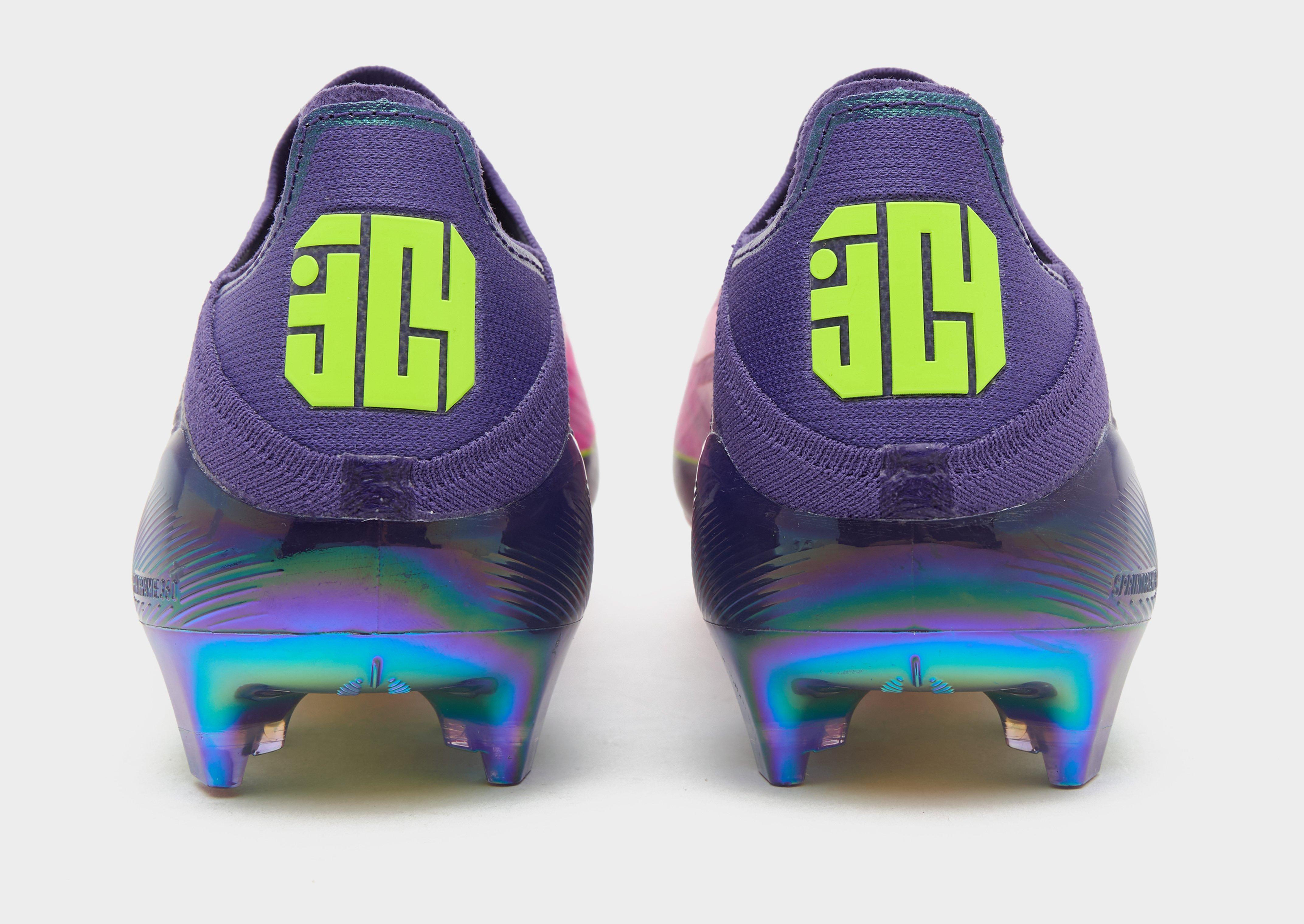 Purple adidas F50 Elite Laceless Lamine Yamal FG - JD Sports Singapore