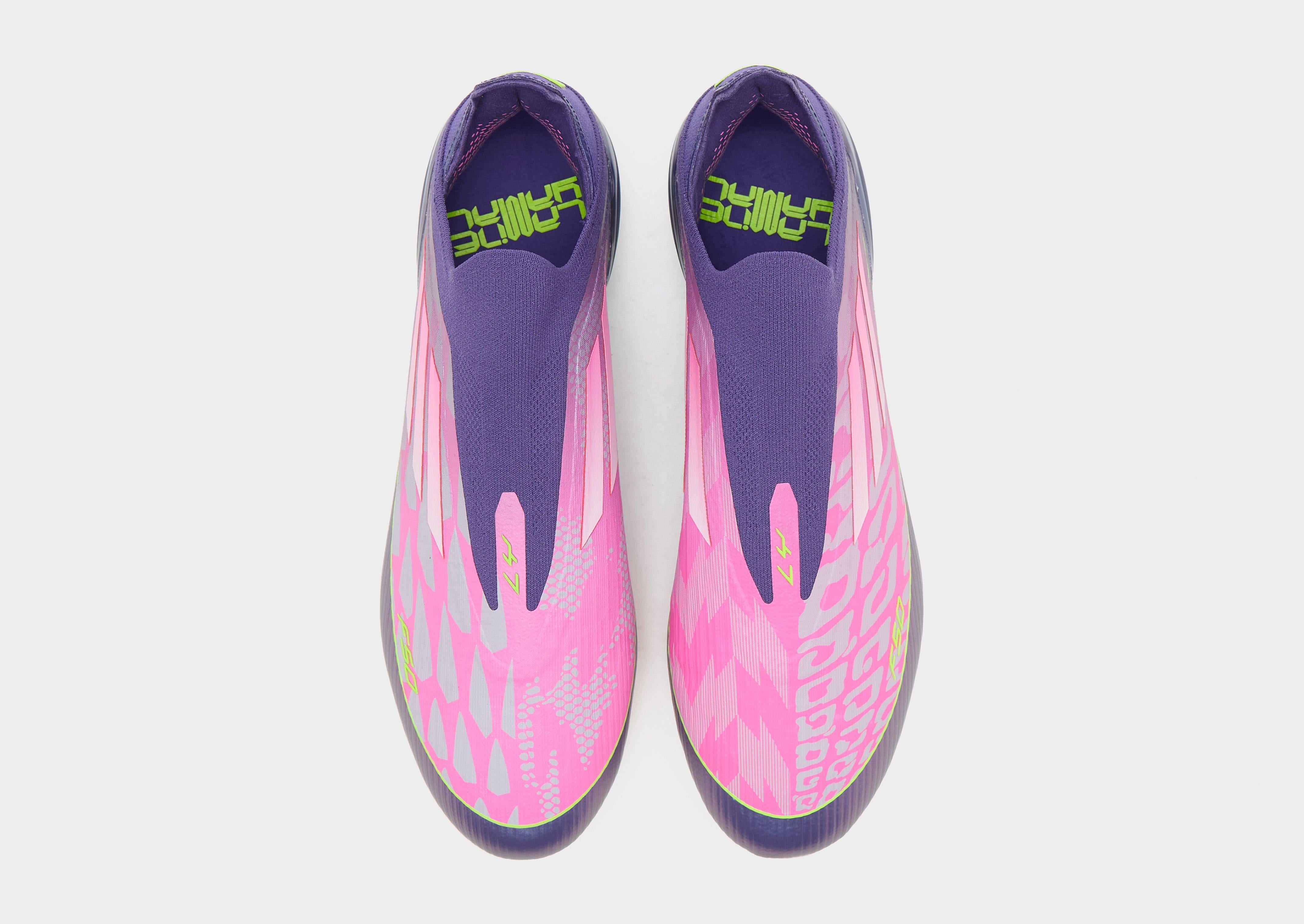 Purple adidas F50 Elite Laceless Lamine Yamal FG - JD Sports Singapore