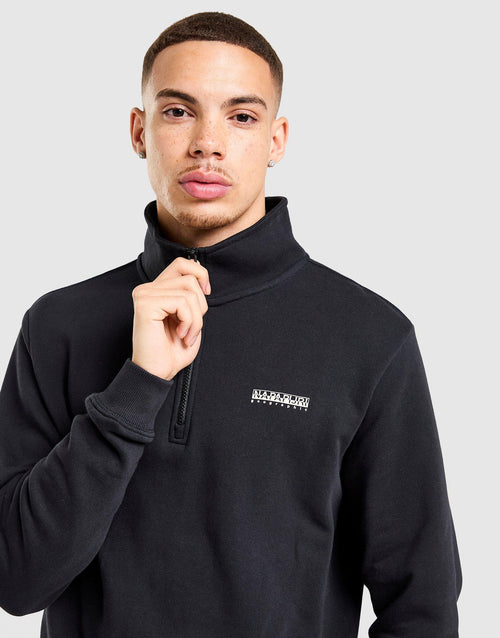 Left Chest Terry 1/2 Zip Sweatshirt