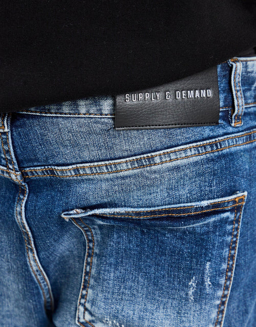 Blot Slim Ripped Jeans