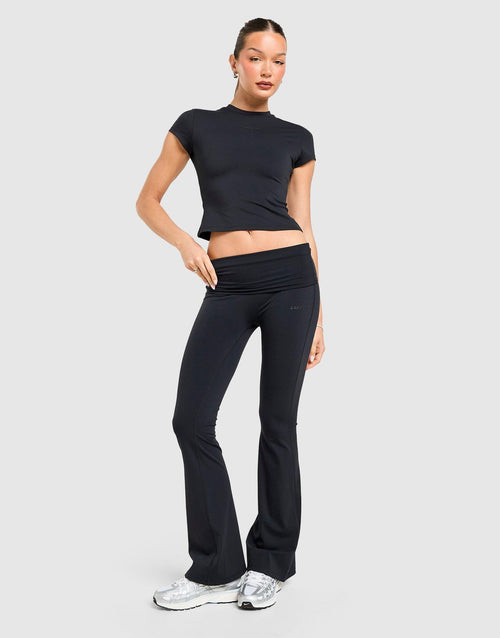 Foldover Flare Leggings