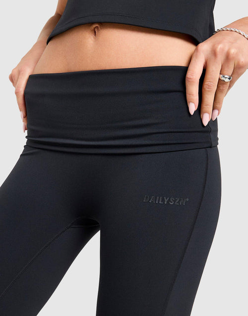 Foldover Flare Leggings