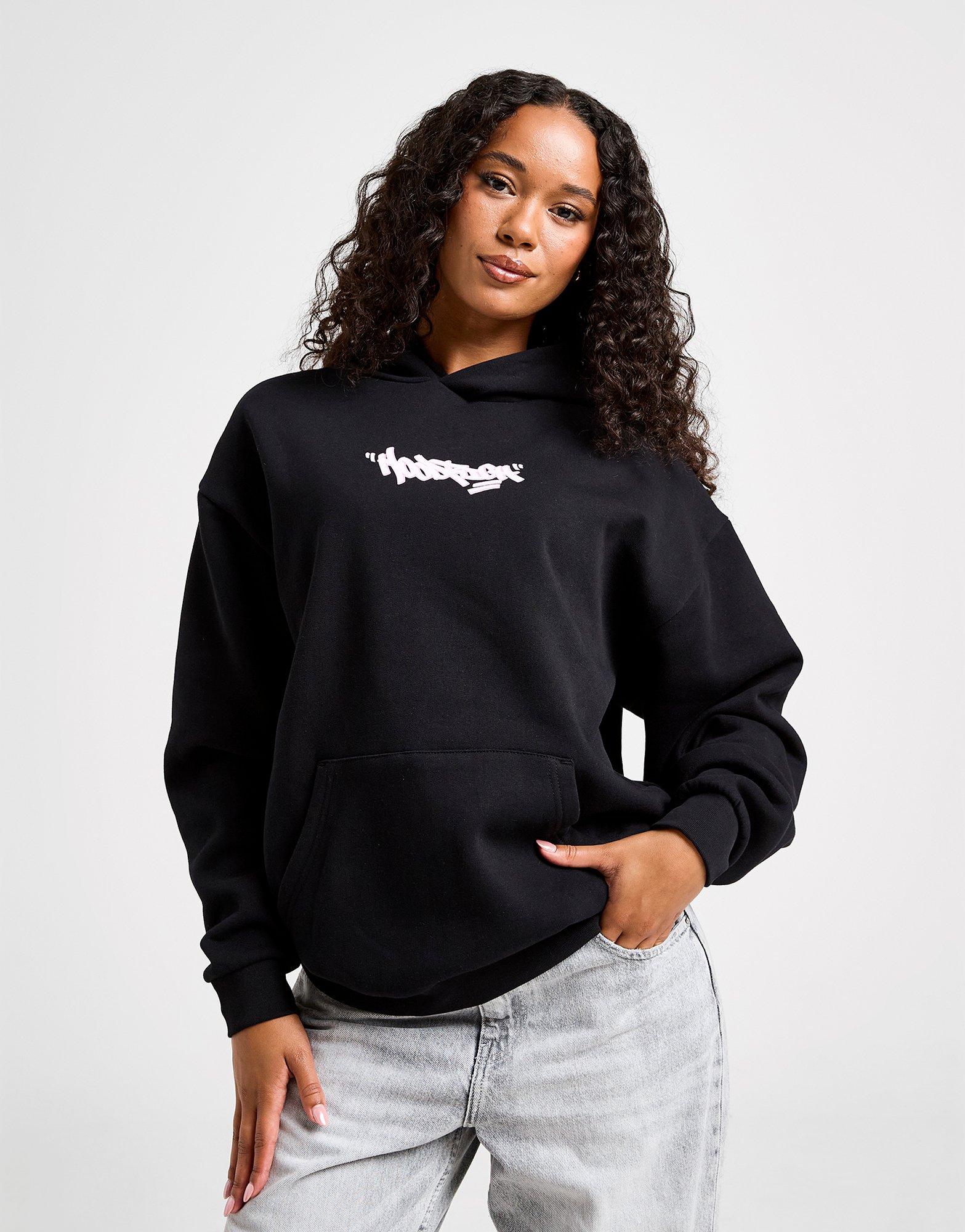 Black Hoodrich Fray Graffiti Hoodie - JD Sports Singapore