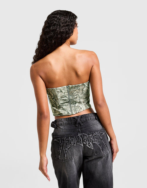 Woodland Camo Corset Top