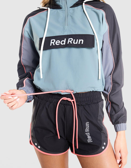 Outer Space Colour Block Crop Windbreaker