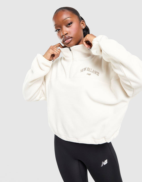 Varsity Polar Fleece 1/4 Zip Sweatshirt