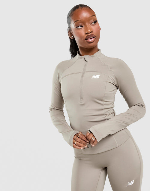 Logo 1/4 Zip Top