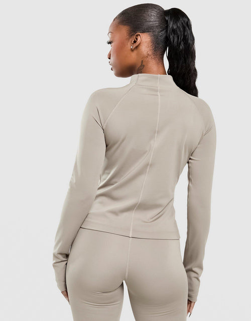 Logo 1/4 Zip Top