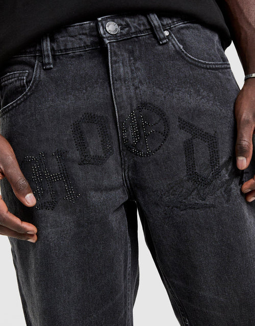 Iron Diamante Denim Jeans
