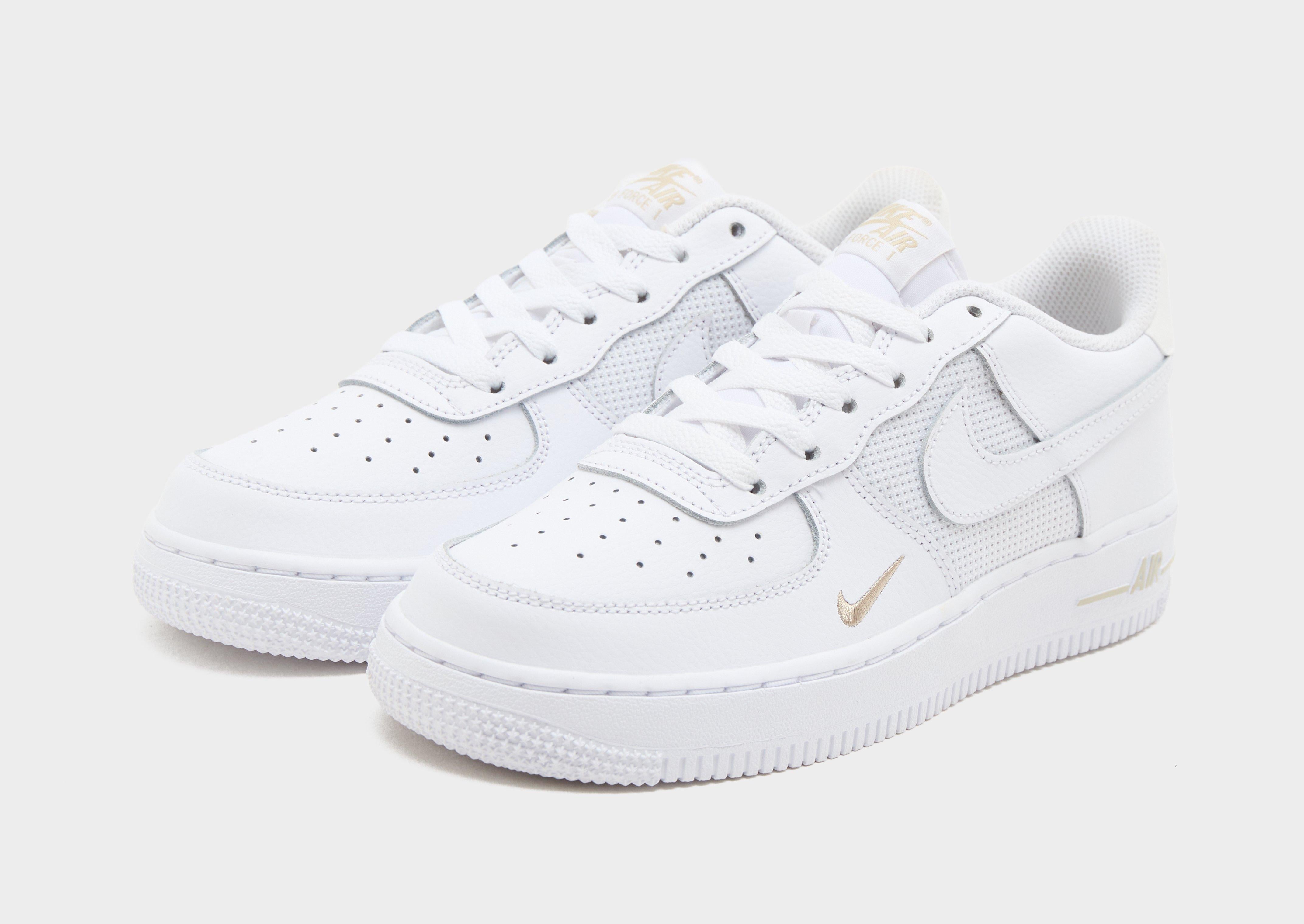 White Nike Air Force 1 Junior's - JD Sports Singapore