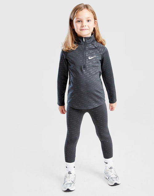 Girls' Swoosh Pacer 1/2 Zip/Leggings Children's