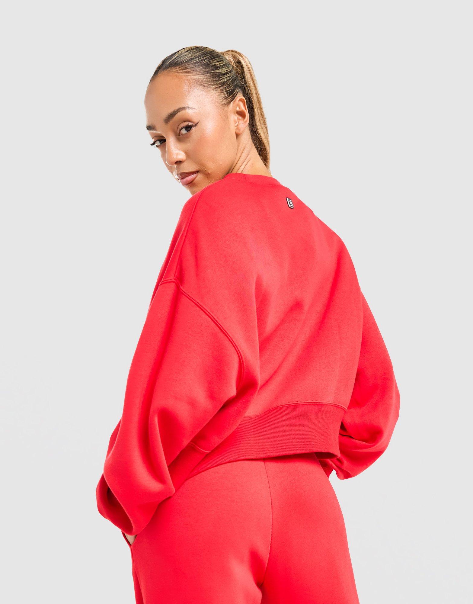 Red Nike Phoenix Shox Crew Sweatshirt - JD Sports Singapore