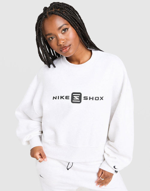 Shox Crop Crew Sweatshirt