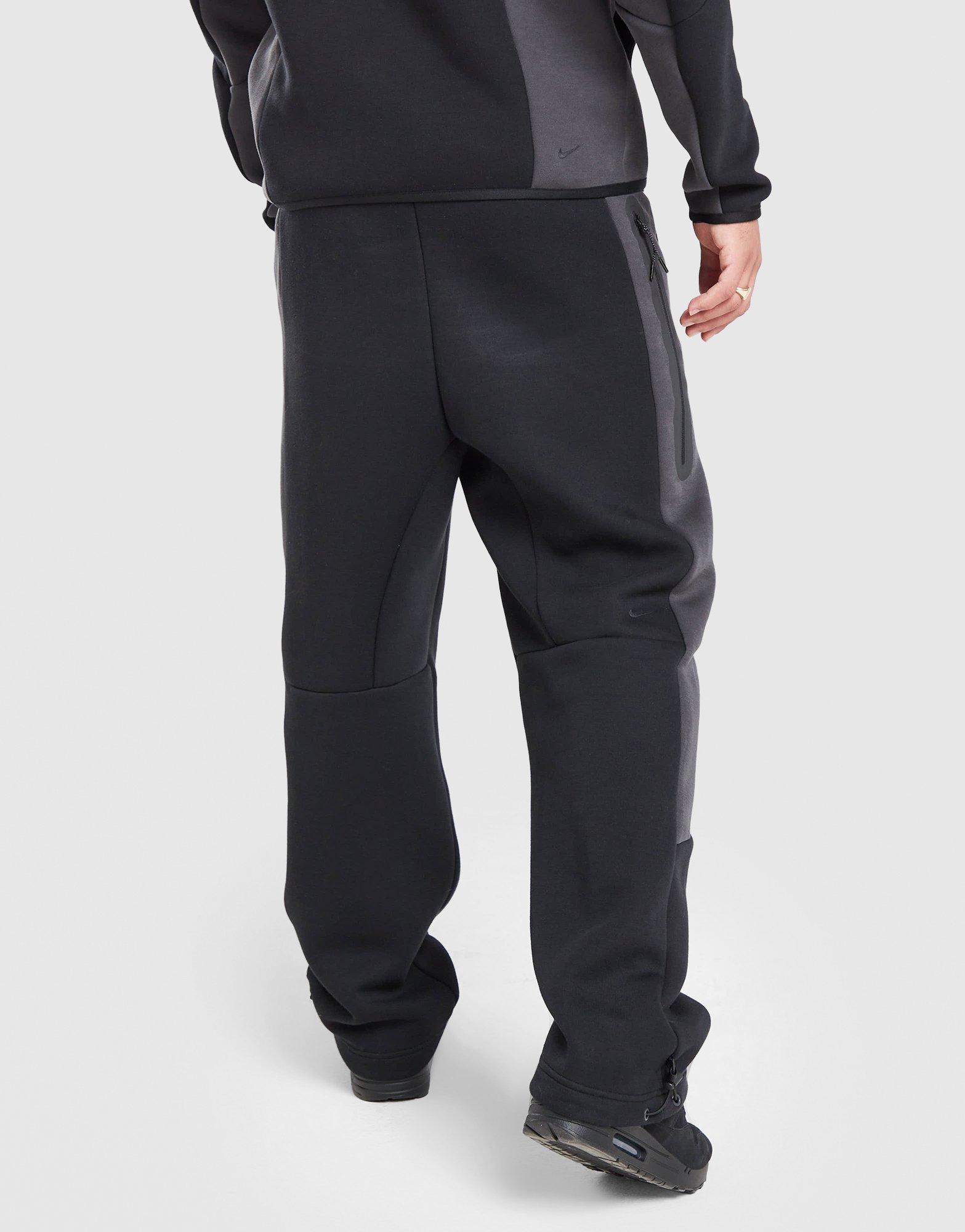 jd nike tech fleece joggers black