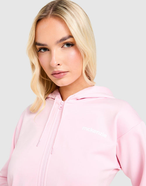 Nova Crop Poly Hoodie