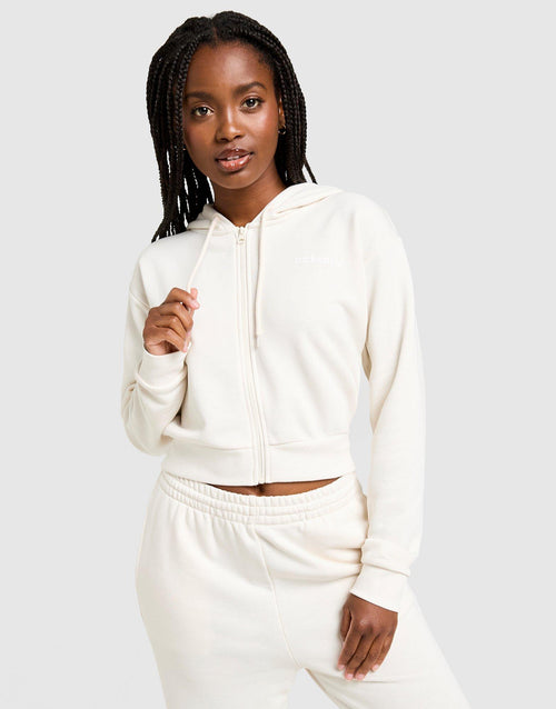 Logo Cropped Hoodie