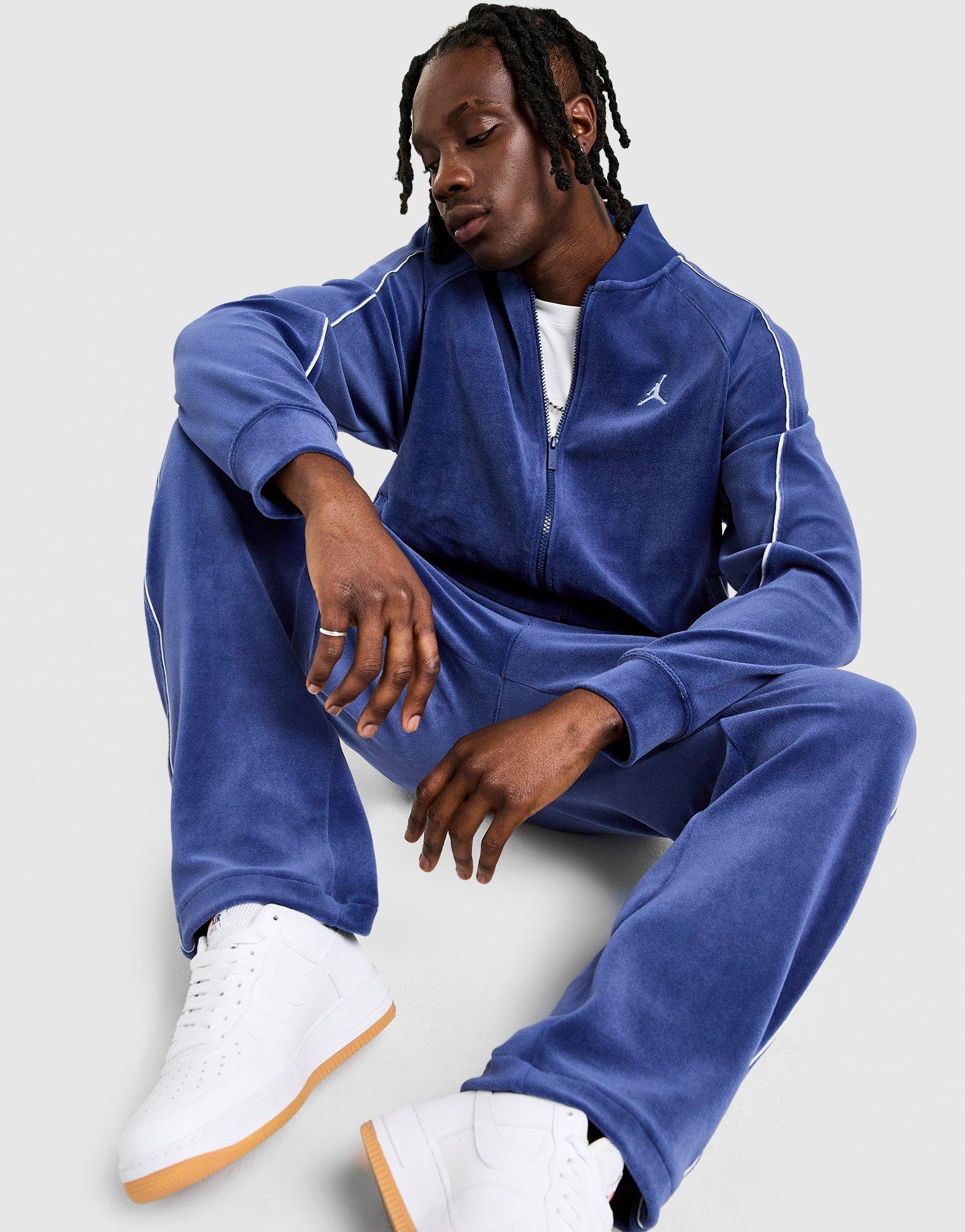 Blue Jordan Velour Track Top - JD Sports Singapore